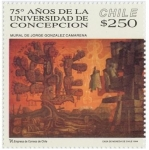 Stamps Chile -  “75 AÑOS DE LA UNIVERSIDAD DE CONCEPCION”