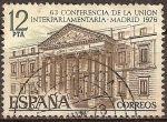 Stamps : Europe : Spain :  63 Conferencia de la Union Interparlamentaria-Madrid 1976