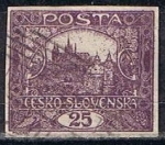 Stamps Czechoslovakia -  Scott  29  Hradcany en Praga