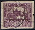 Stamps Czechoslovakia -  Scott  30  Hradcany en Praga (4)