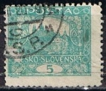 Stamps Czechoslovakia -  Scott  42  Hradcany en Praga