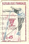 Stamps France -  Championats d'Europe d'Athletisme juniors