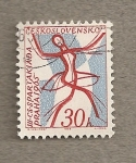 Stamps Czechoslovakia -  Bailarina estilizada