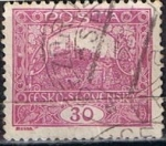 Stamps Czechoslovakia -  Scott  47  Hradcany en Praga (2)