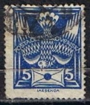 Stamps Czechoslovakia -  Scott  65   Paloma mensagera con sobre (2)