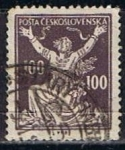 Stamps Czechoslovakia -  Scott  88  Checoslovaquia rompiendo la cadenas de la livertad (2)