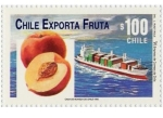 Stamps : America : Chile :   “CHILE EXPORTA FRUTA”