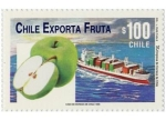 Stamps : America : Chile :   “CHILE EXPORTA FRUTA”