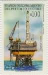 Stamps Chile -  “50 AÑOS DESCUBRIMIENTO PETROLEO EN CHILE”