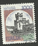 Sellos de Europa - Italia -  Castillo