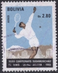 Stamps Bolivia -  Conmemoracion de XXXII Campeonato sudamericano de tenis realizado en La Paz - Bolivia