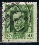 Stamps Czechoslovakia -  Scott  96  Presidente  Marsaryk (2)
