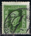 Stamps Czechoslovakia -  Scott  96  Presidente  Marsaryk (5)