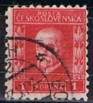 Stamps Czechoslovakia -  Scott  98 Presidente  Marsaryk (6)