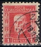 Stamps Czechoslovakia -  Scott  98 Presidente  Marsaryk (7)