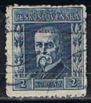 Stamps Czechoslovakia -  Scott  99 Presidente  Marsaryk (3)