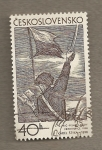 Stamps Czechoslovakia -  Combatiente