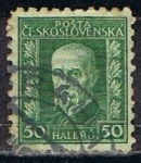 Sellos de Europa - Checoslovaquia -  Scott  116  Presidente  Marsaryk (8)