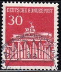 Stamps Germany -  Puerta Brandenburgo	