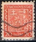 Sellos de Europa - Checoslovaquia -  Scott  154  Escudo de Armas (2)