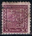 Stamps Czechoslovakia -  Scott  156  Escudo de Armas (5)