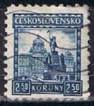 Stamps Czechoslovakia -  Scott  164  estatua de San vencelao (5)