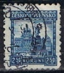 Stamps Czechoslovakia -  Scott  164  estatua de San vencelao (8)
