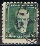 Stamps Czechoslovakia -  Scott  168  Presidente Masaryk (7)