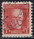Stamps Czechoslovakia -  Scott  170  Presidente Masaryk (5)
