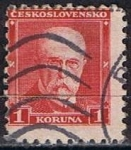 Stamps Czechoslovakia -  Scott  170  Presidente Masaryk (8)
