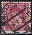 Stamps Czechoslovakia -  Scott  212  Presidente Masaryk (2)