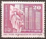 Stamps Germany -  Berlin Leninplatz,plaza Lenin(a) DDR.