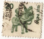 Stamps : Asia : India :  Elefante