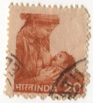 Stamps : Asia : India :  Lactancia