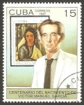 Sellos de America - Cuba -  3688 - centº del nacimiento del pintor Victor Manuel García
