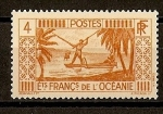 Sellos del Mundo : Oceania : Polynesia : Establecimiento Frances de Oceania - Colonia.