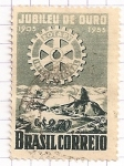 Stamps : America : Brazil :  Cincuentenario de Rotary Internacional