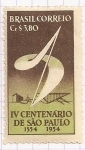 Stamps : America : Brazil :  IV centenario de Sao Paulo