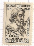 Stamps : America : Brazil :  Amador Bueno. Rey de Sao Paulo.