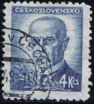 Sellos de Europa - Checoslovaquia -  Scott  297A  Stefánik Masaryk