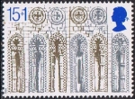 Stamps United Kingdom -  NAVIDAD. CATEDRAL DE ELY, EN CAMBRIDGESHIRE