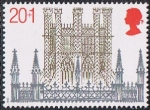 Stamps United Kingdom -  NAVIDAD. CATEDRAL DE ELY, EN CAMBRIDGESHIRE
