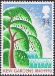 Stamps United Kingdom -  150 ANIVERSARIO DE LOS JARDINES DE KEW. SAUCE