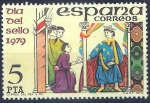 Stamps Spain -  2526 Día del sello. Correo del Rey, siglo XIII