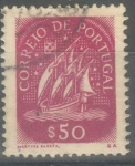 Sellos del Mundo : Europa : Portugal : PORTUGAL_SCOTT 621.02 VELERO ANTIGUO 50C. $0.2