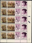 Stamps Spain -  Centenarios Juan de Juni - Tríptico