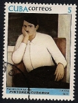 Stamps Cuba -  Pintores Cubanos - Jorge Arche Silva - retrato de Arístides