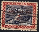 Stamps : America : Cuba :  Pro-reforma agraria - - habilitado para 2 c