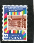 Stamps Spain -  2592- CONF.SOBRE LA SEGURIDAD Y LA COPERACION EN EUROPA.