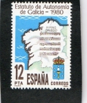 Stamps Spain -  2611- ESTATUTO DE AUTONOMIA DE GALICIA.